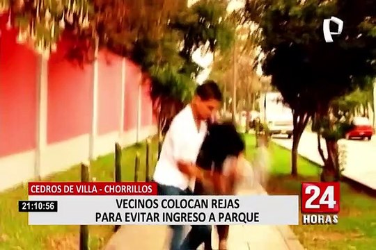 Chorrillos: vecinos cierran acceso a urbanización para frenar inseguridad ciudadana