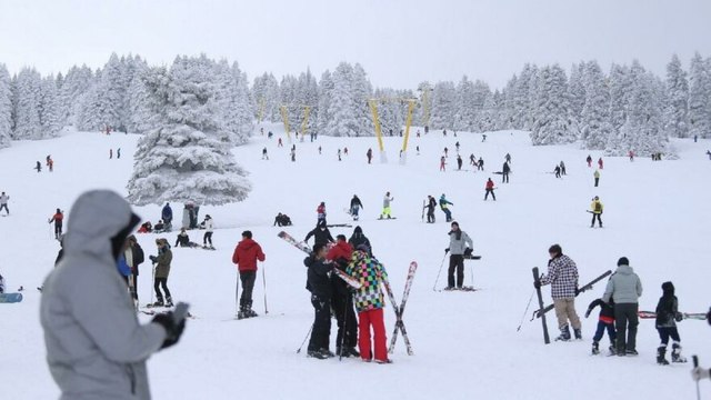 Uludağ’ın zirvesi yine tıklım tıklım