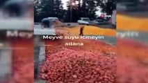Çürümüş meyvelerin meyve suyu olduğu iddia edildi