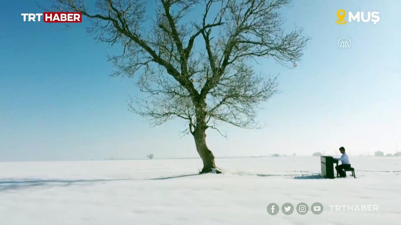"Kusursuz kulak" Bager, Muş Ovası'nda piyano çaldı
