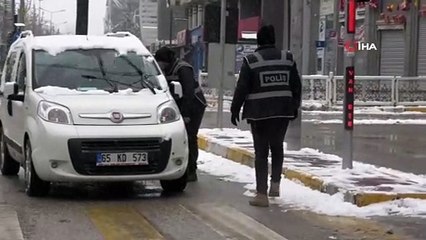 Kar yağışı altında kısıtlama denetimi