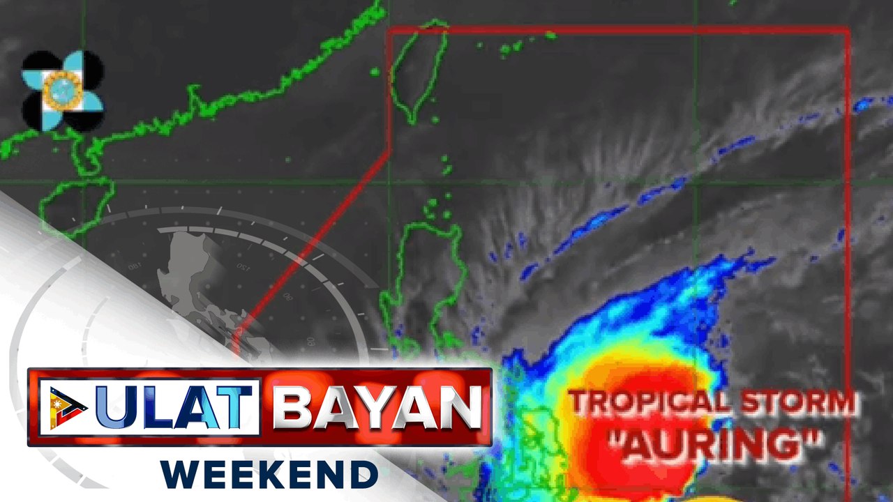 PTV INFO WEATHER |  Bagyong #AuringPH, bahagyang humina habang kumikilos pa-hilagang kanluran ng bansa