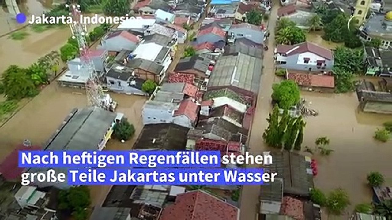 Heftige Überschwemmungen in Jakarta