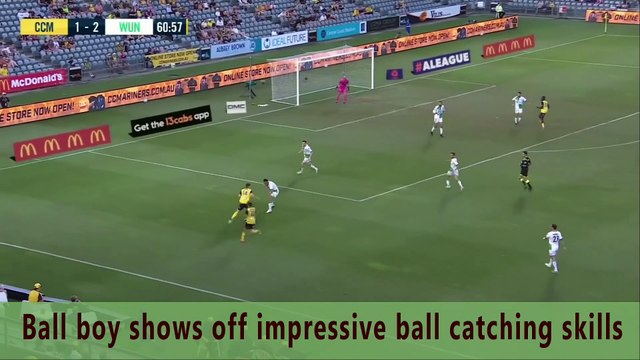 Ball Boy Impressive Ball Catching Skills