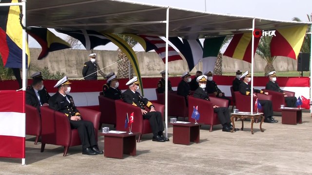 NATO Daimi Mayın Karşı Tedbirleri Deniz Görev Grubu-2'nin komutası Türk Deniz Kuvvetleri Komutanlığı'na devredildi