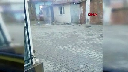 Tekirdağ'da bir kişi yanan elektrik teline tekme atması korkuttu