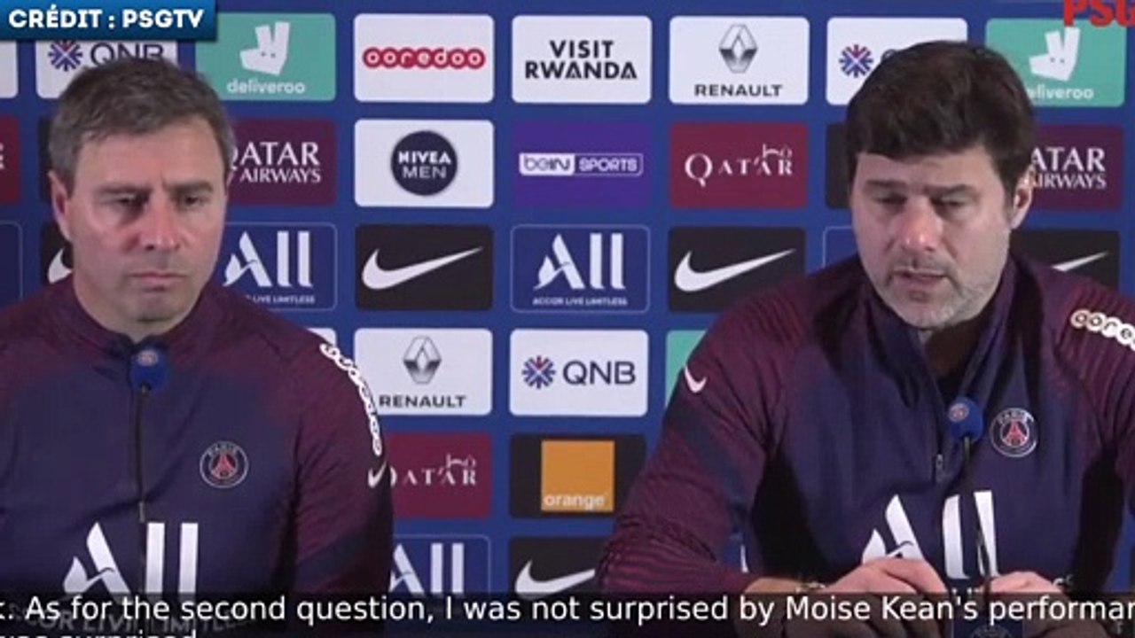 Mauricio Pochettino pas surpris par le match de Moise Kean à Barcelone