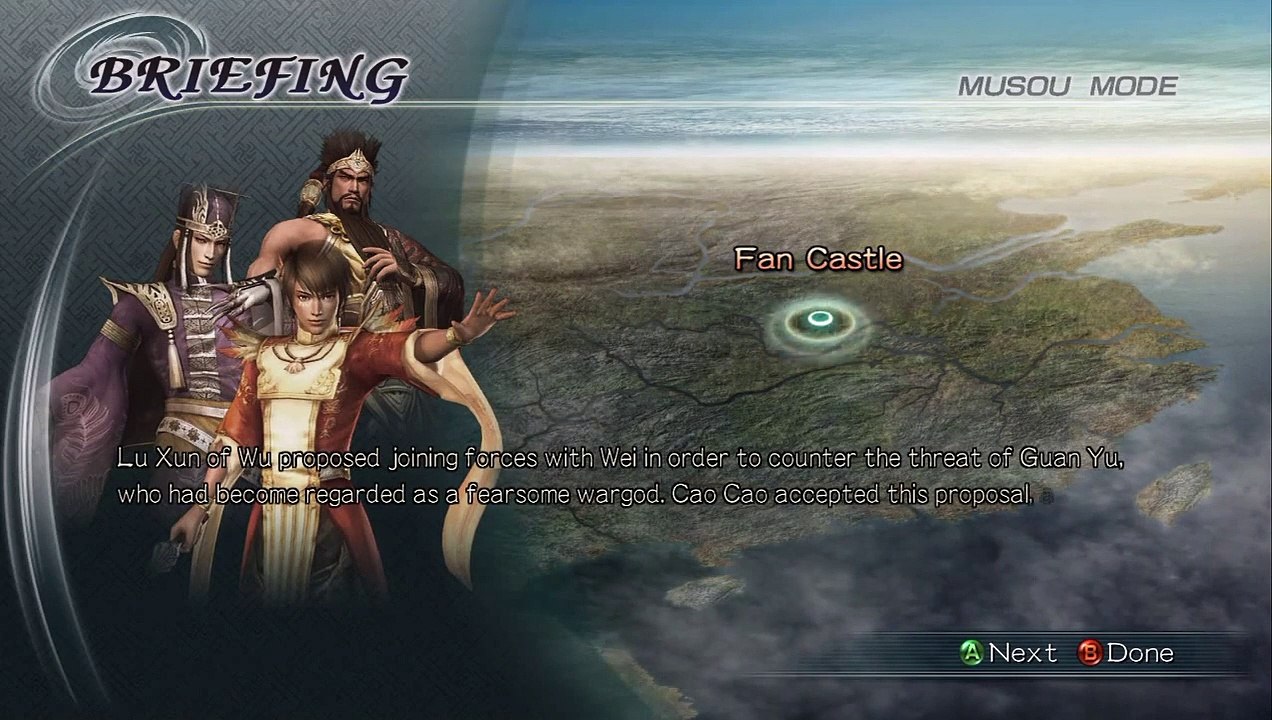 Dynasty Warriors 6 Sima Yi Ep. 3 Chapter 3 - Battle Of Fan Castle (Eng. Ver)
