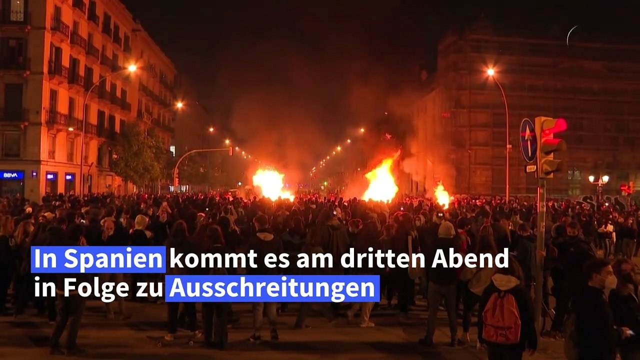 Erneut Ausschreitungen in Spanien