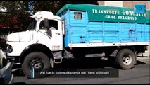 Así fue la última descarga del flete solidario en La Plata