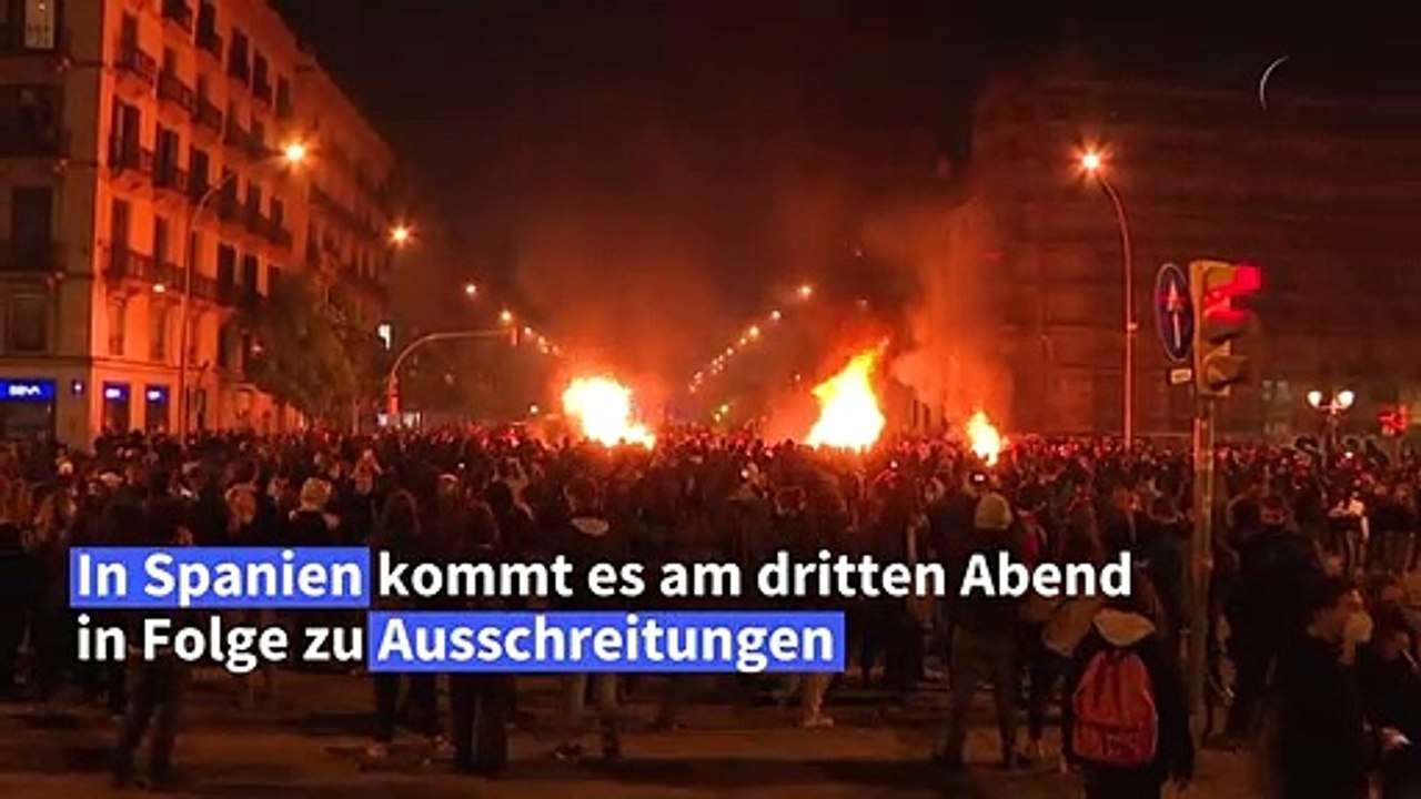 Erneut Ausschreitungen in Spanien