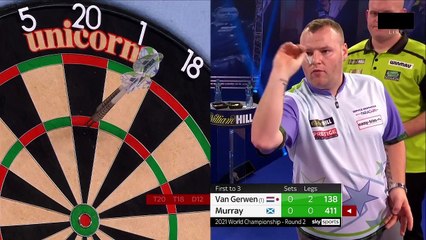 van Gerwen vs Murray Round 2 World Darts Championship 2021