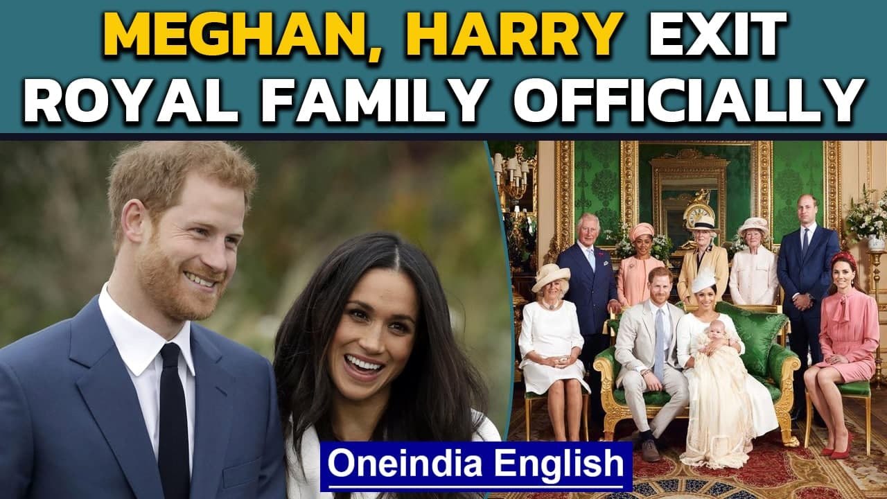 Megan Markle and Prince Harry exit the royal family once and for all | Oneindia News