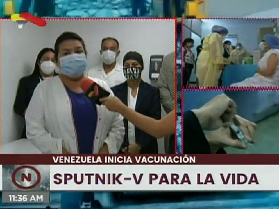 6.700 trabajadores de la salud han sido vacunados con la Sputnik-V en el estado La Guaira