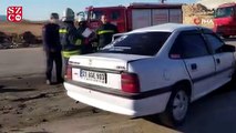 Gaziantep'te iki araç kafa kafaya çarpıştı: 1 ölü, 4 yaralı