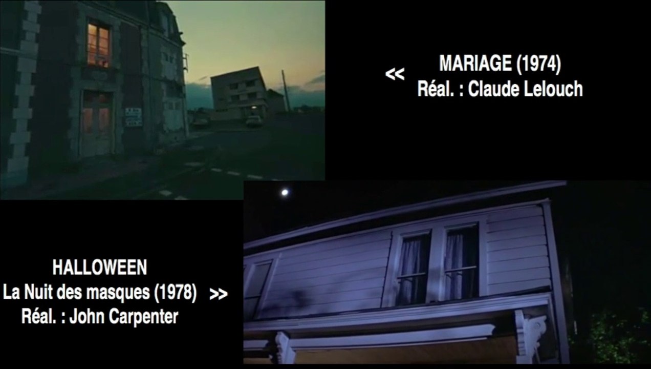 MARIAGE (1974) et HALLOWEEN LA NUIT DES MASQUES' (1978) Comparatif De 2 Scènes