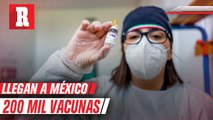 Llegaron las primeras 200 mil dosis de la vacuna Sinovac esta mañana a México