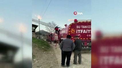 Bucak’da çıkan yangında ev kullanılamaz hale geldi