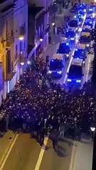 Càrrega dels Mossos a Gràcia