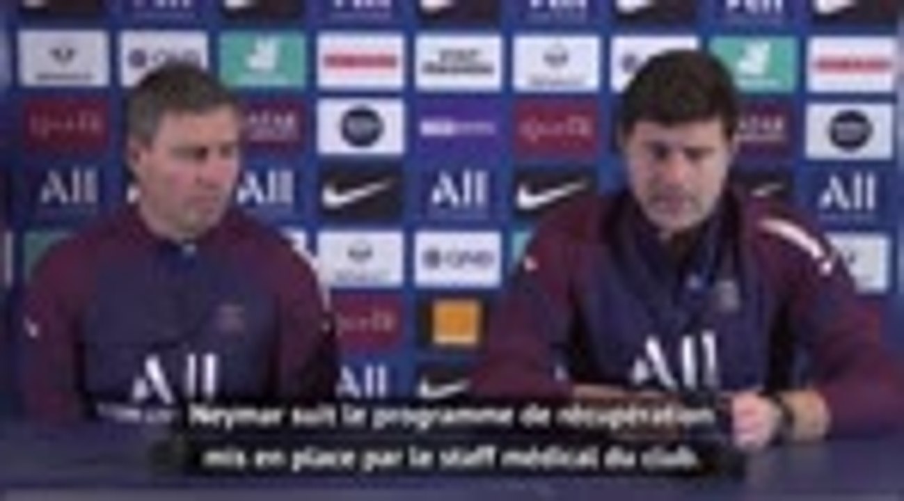 PSG - Pochettino : "Neymar va respecter le programme de récupération mis en place"