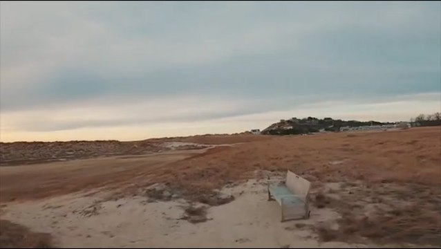 Drone whizzes over Cape Cod on a chilly day