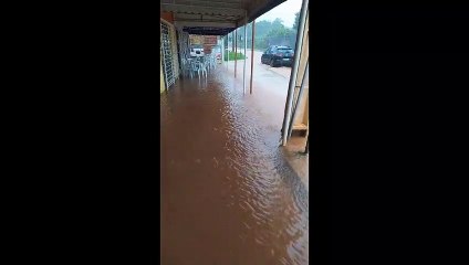Temporal deixa ruas alagadas, destrói construções e jardim no Distrito Federal
