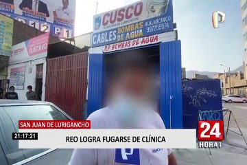 SJL: recluso escapa cuando fue llevado a clínica y desata balacera