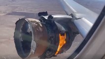 Havada panik: 231 yolcu taşıyan uçağın motoru havada patladı