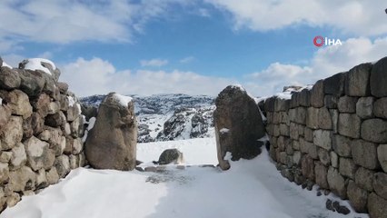 Medeniyetler beşiği “Hattuşa” kar altında