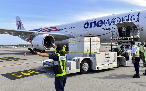 Malaysia receives first batch of Covid-19 vaccines