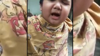 Little Baby Hair Cutting Video Going Viral On Internet Funny Video Grumpy Cute Kid