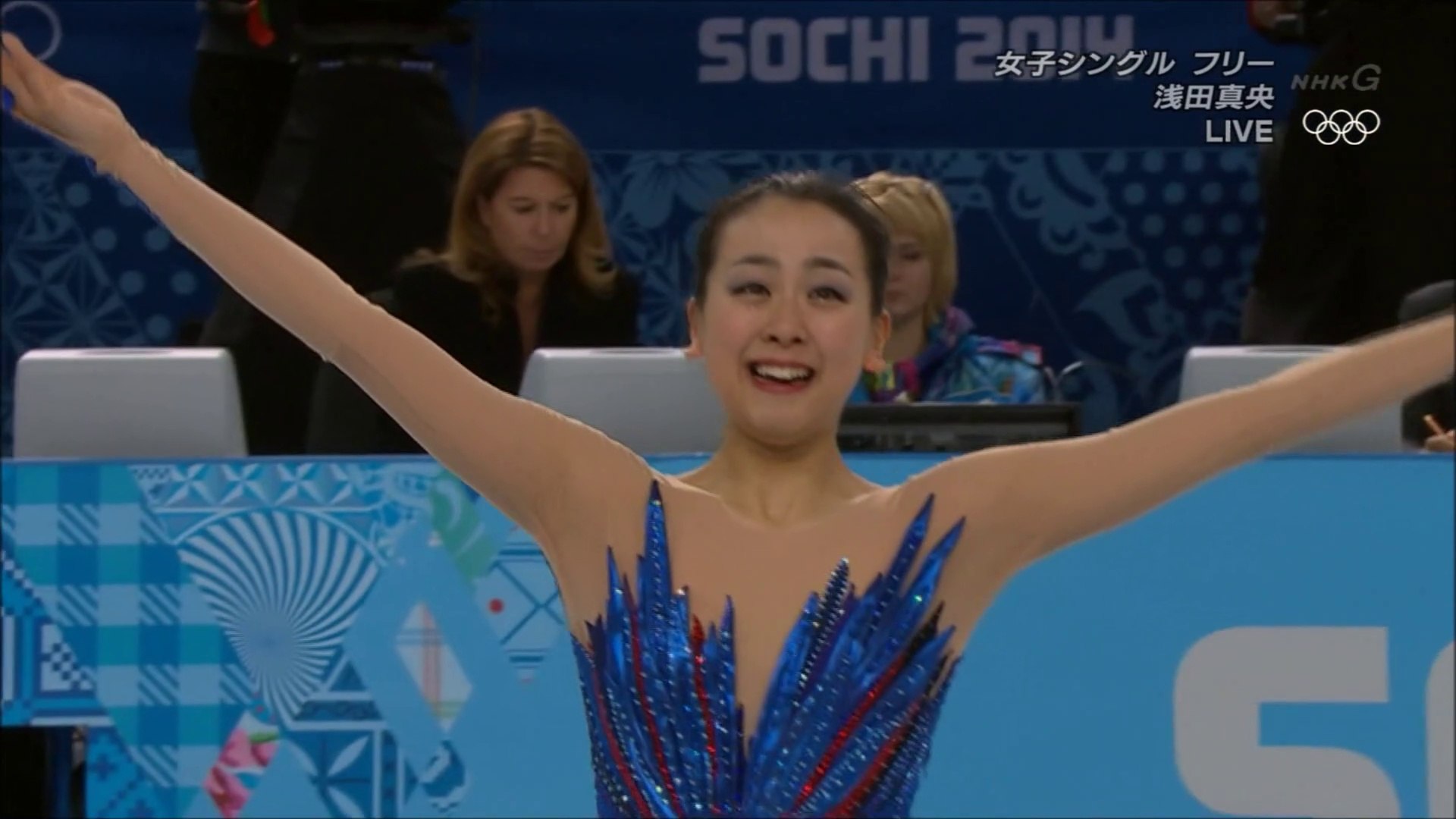 浅田真央 ソチ五輪 フリー 日本語実況 インタビュー 動画 Dailymotion
