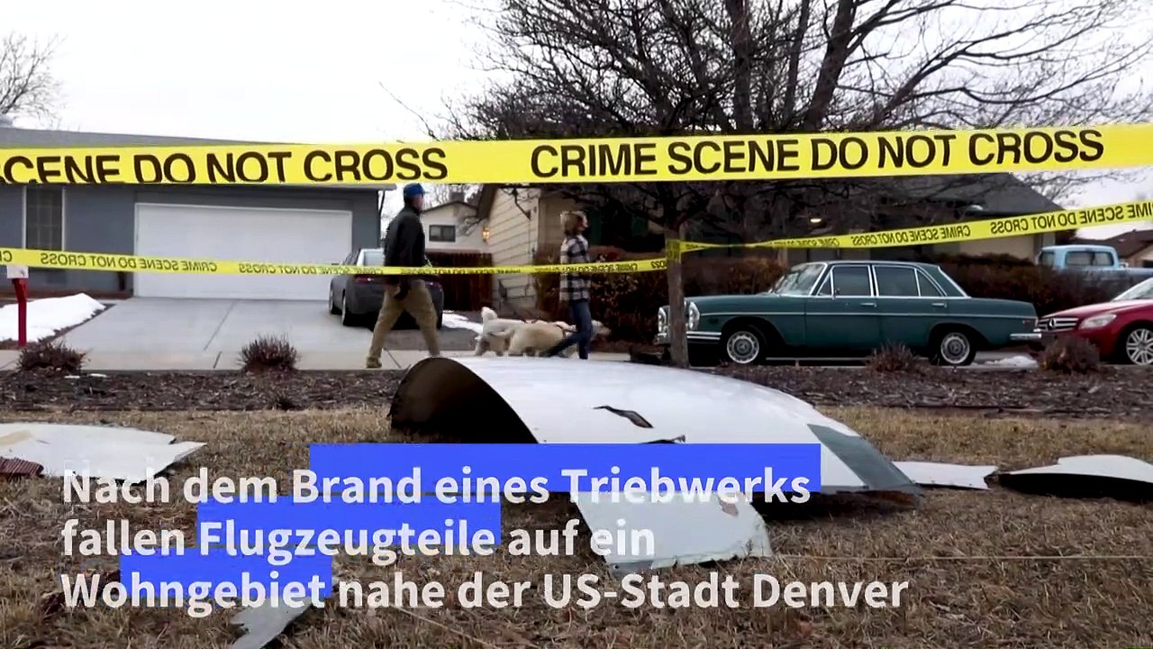 Flugzeugteile stürzen auf Wohngebiet nahe US-Stadt Denver