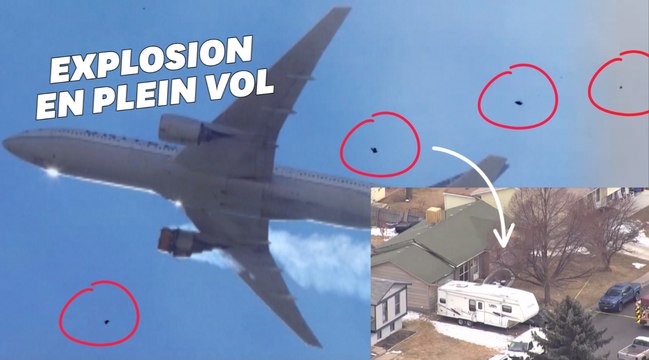 À Denver, une pluie de débris d'un avion en difficulté s'abat sur la ville