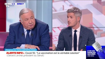 Gérard Larcher: "La vaccination est la véritable solution" contre le Covid-19