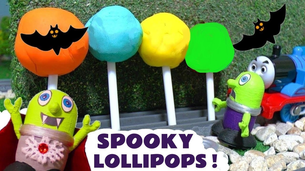 Halloween Spooky Play Doh Lollipops with the Fu...