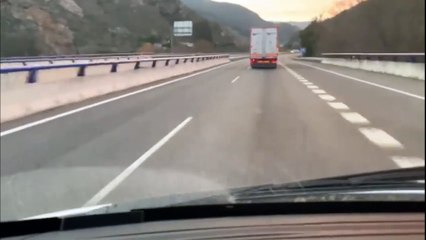 Tremendo accidente un camión junto a Campillos que acaba estrellándose