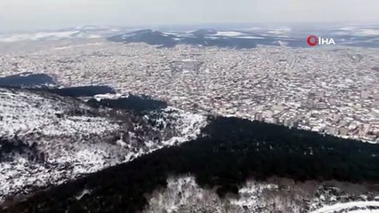 Karlar Altındaki Aydos Ormanları'nda Kartpostallık Görüntüler