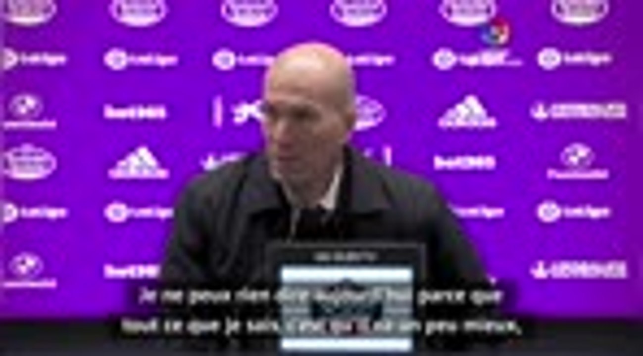 24e j. - Zidane : "Nous ne prendrons pas de risques à propos de Benzema"