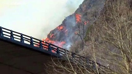 Waldbrand im Baskenland: Dutzende Wanderer von Flammen überrascht