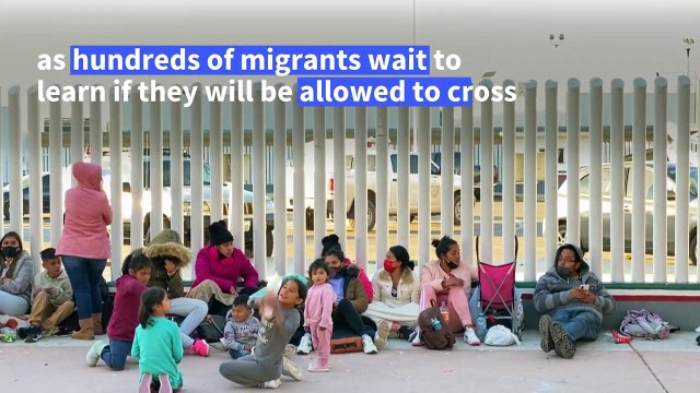 Hundreds of asylum seekers wait at Tijuana border, hoping to reach US