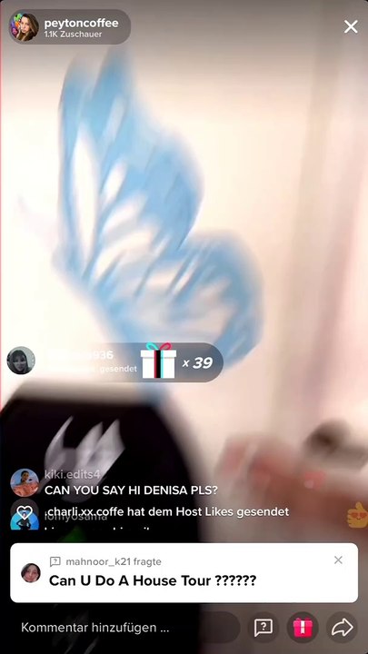 Peyton Coffee TikTok Livestream 20 February 2021
