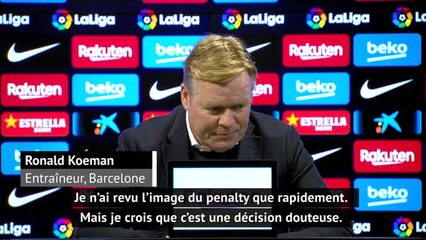 24e j. - Koeman défend Lenglet et qualifie le penalty concédé de "douteux"