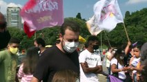 Paulistas protestam contra o presidente Bolsonaro