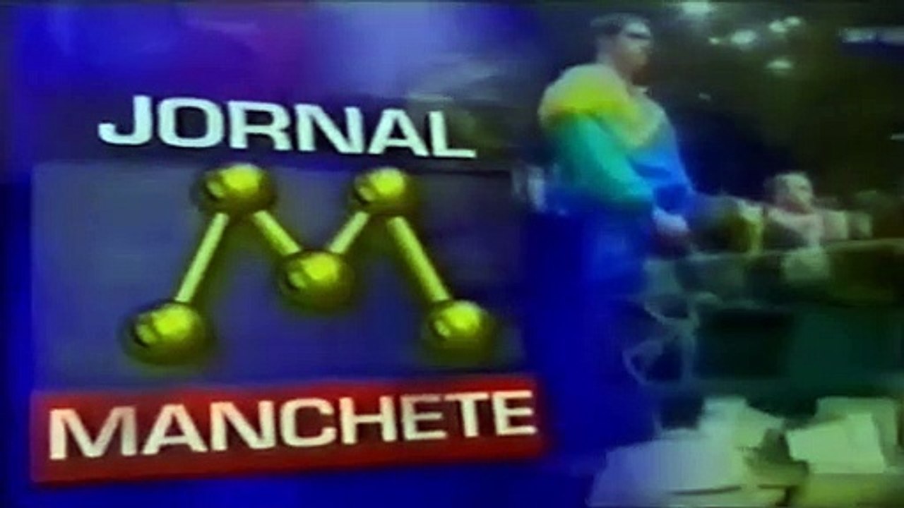 Chamada: Jornal da Manchete em novo cenário 1998