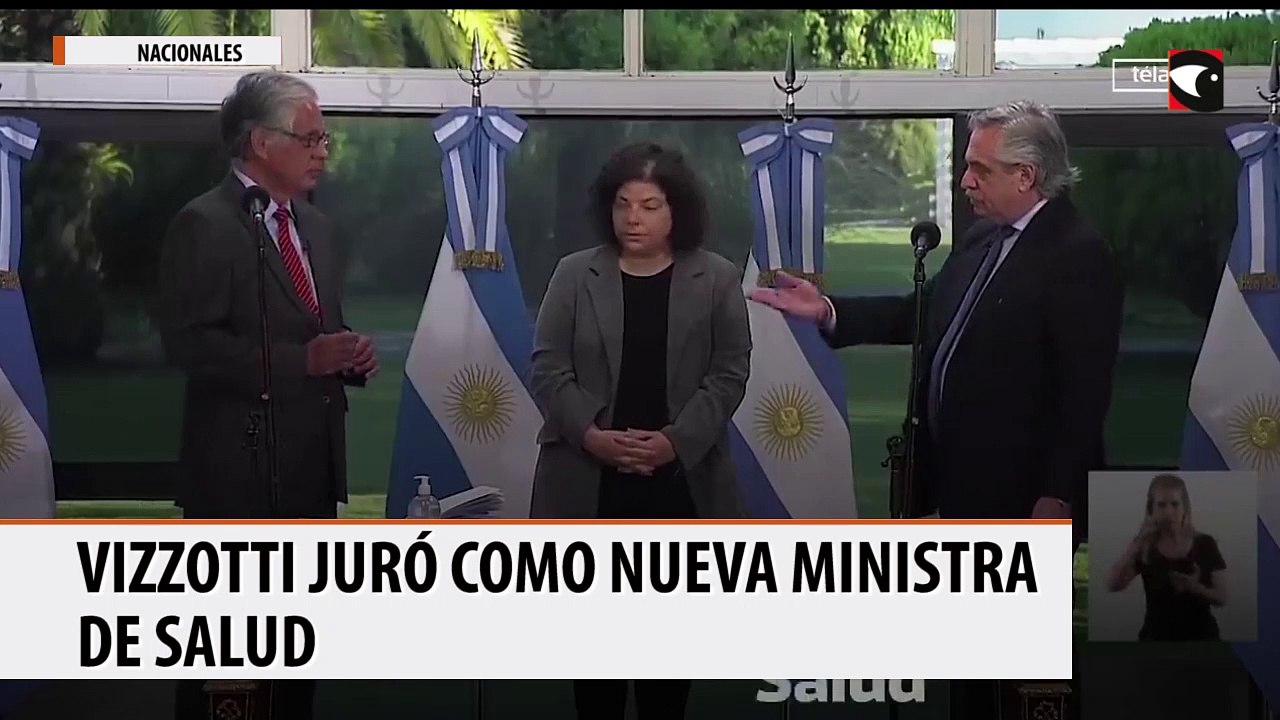 Vizzotti juró como nueva ministra de Salud en reemplazo de Ginés González García