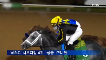 한국마사회 경주마 닉스고 사우디컵 4위…상금 17억 원 획득
