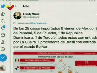 COVID-19 | Venezuela registra 440 casos comunitarios, 25 importados y tasa de recuperación 94%