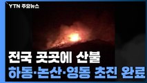 전국 곳곳에 산불...하동·논산·영동 산불 초진 완료 / YTN