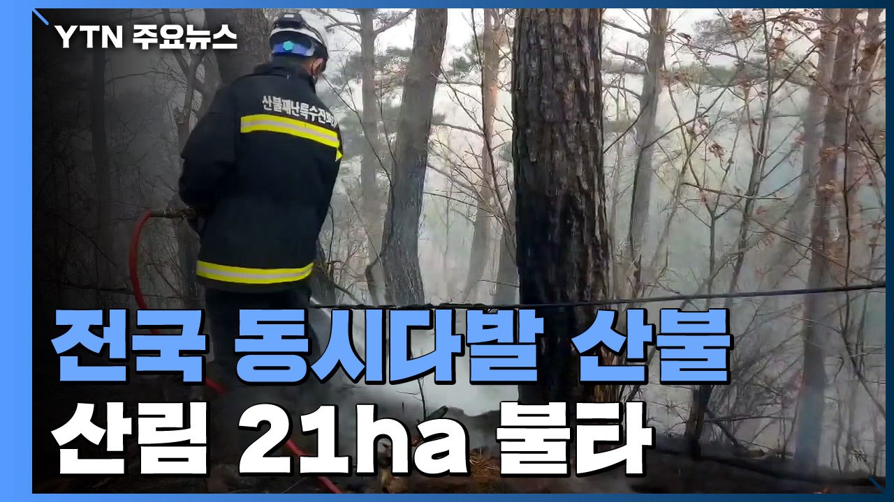 전국 산불에 총력 대응...하동·논산·영동 잔불 진화 중 / YTN
